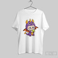 Labubu Wearing Dragon Costume Holding Green Magic Cube T Shirt