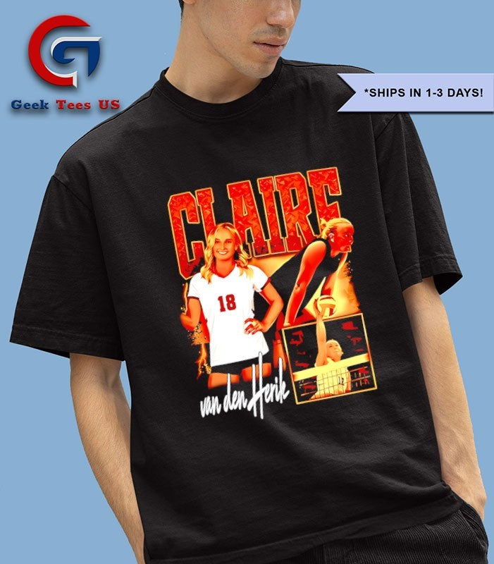 Laire Van player 18 Den Herik volleyball shirt