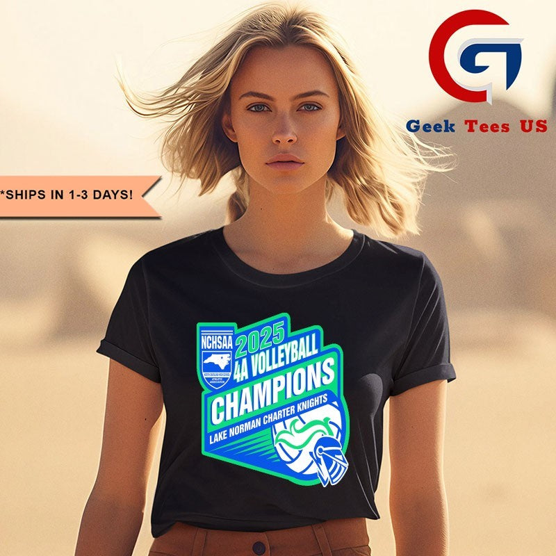 Lake Norman Charter Knights NCHSAA 4A Volleyball Champions 2025 T-shirt