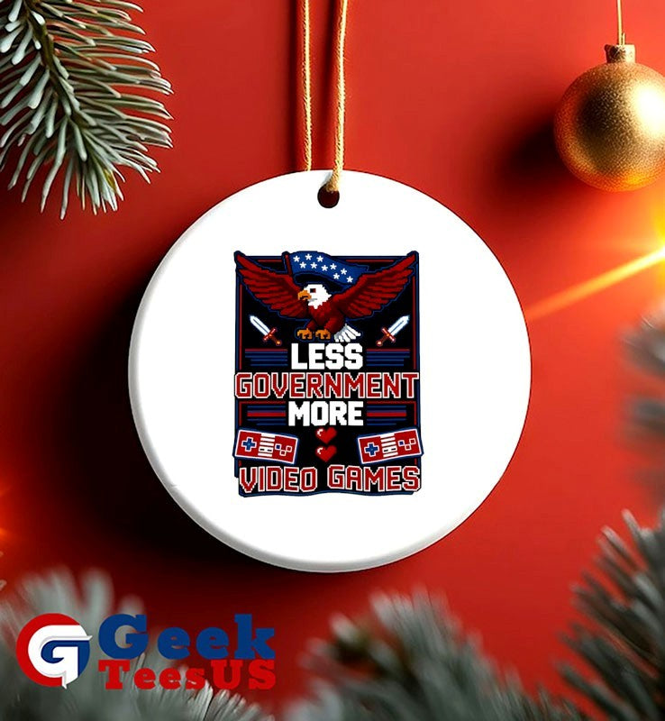 Less government more video games shirt