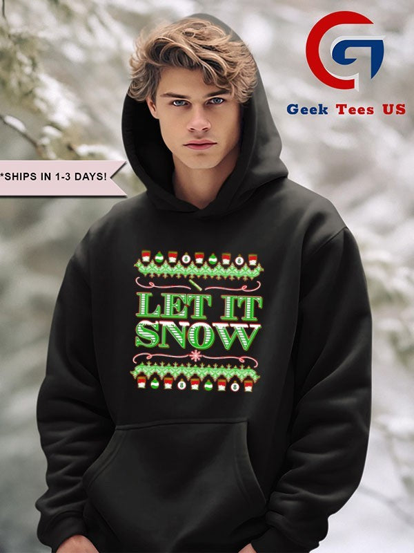 Let it snow lines ugly Christmas shirt