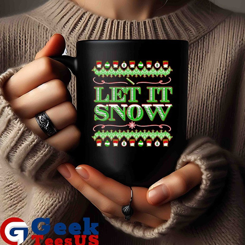 Let it snow lines ugly Christmas shirt