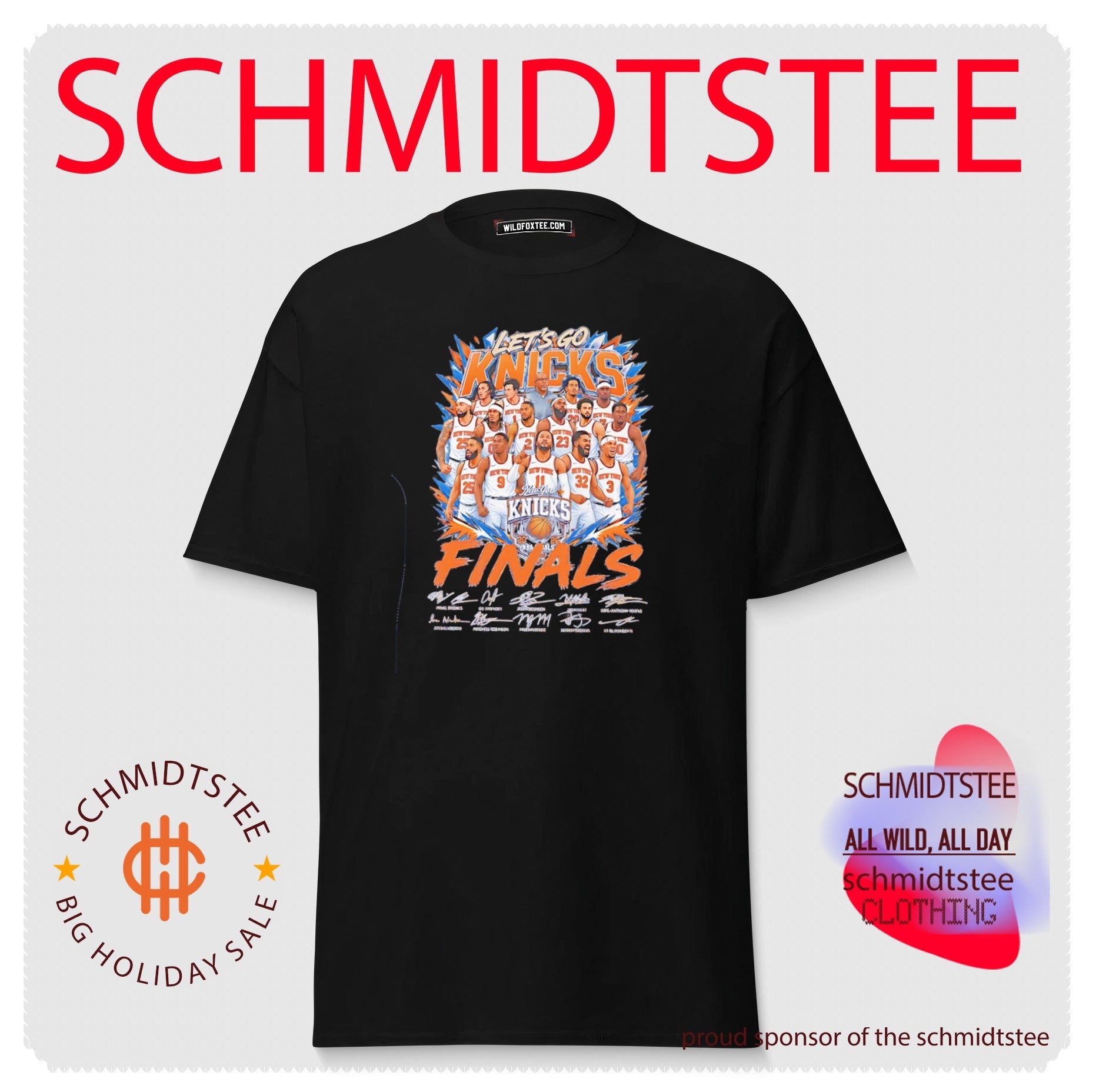 Let’s go New York Knicks Finals team photo signature shirt