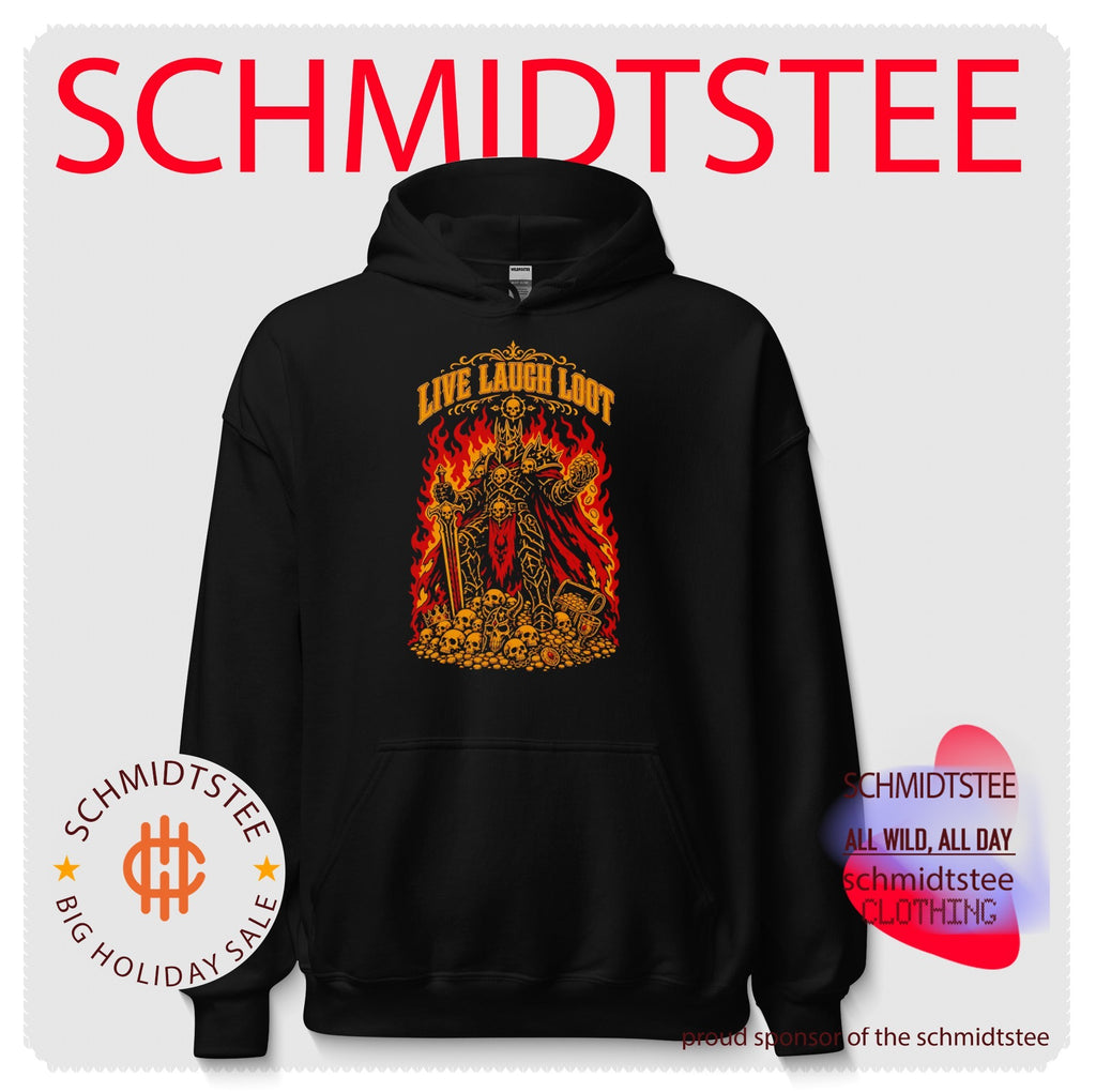 Live Laugh Loot Fantasy Warrior Skeleton King shirt