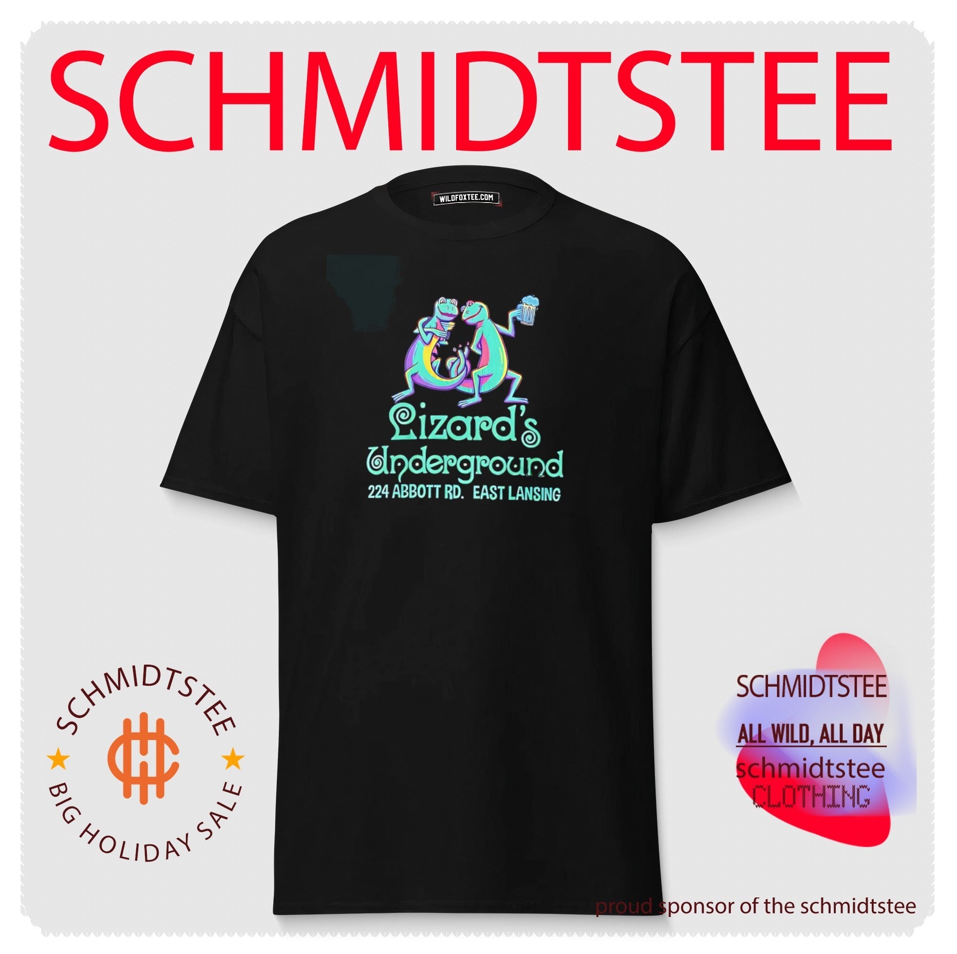 Lizard’s underground 224 Abbott Rd East Landing graphic shirt