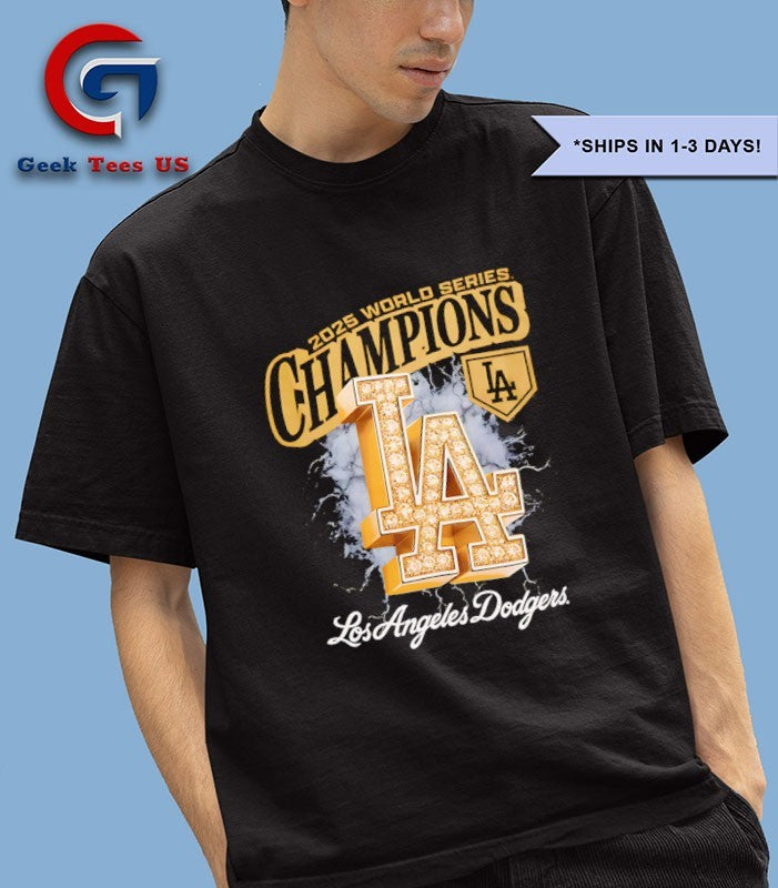 Los Angeles Dodgers 2025 World Series Champions logo T-shirt