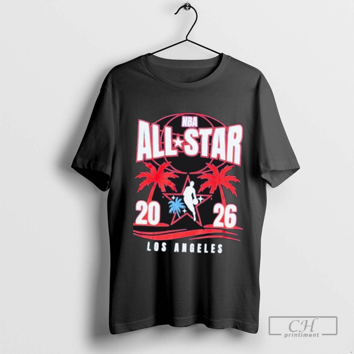 Los Angeles Nba 2026 All Star Palm Tree Graphic