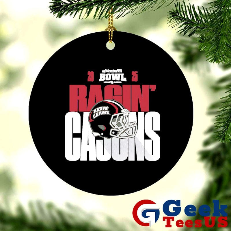 Louisiana Ragin’ Cajuns 2025 68 Ventures Bowl helmet shirt