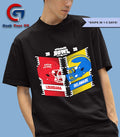 Louisiana Ragin’ Cajuns vs. Delaware Blue Hens 2025 68 Ventures Bowl helmet to helmet shirt