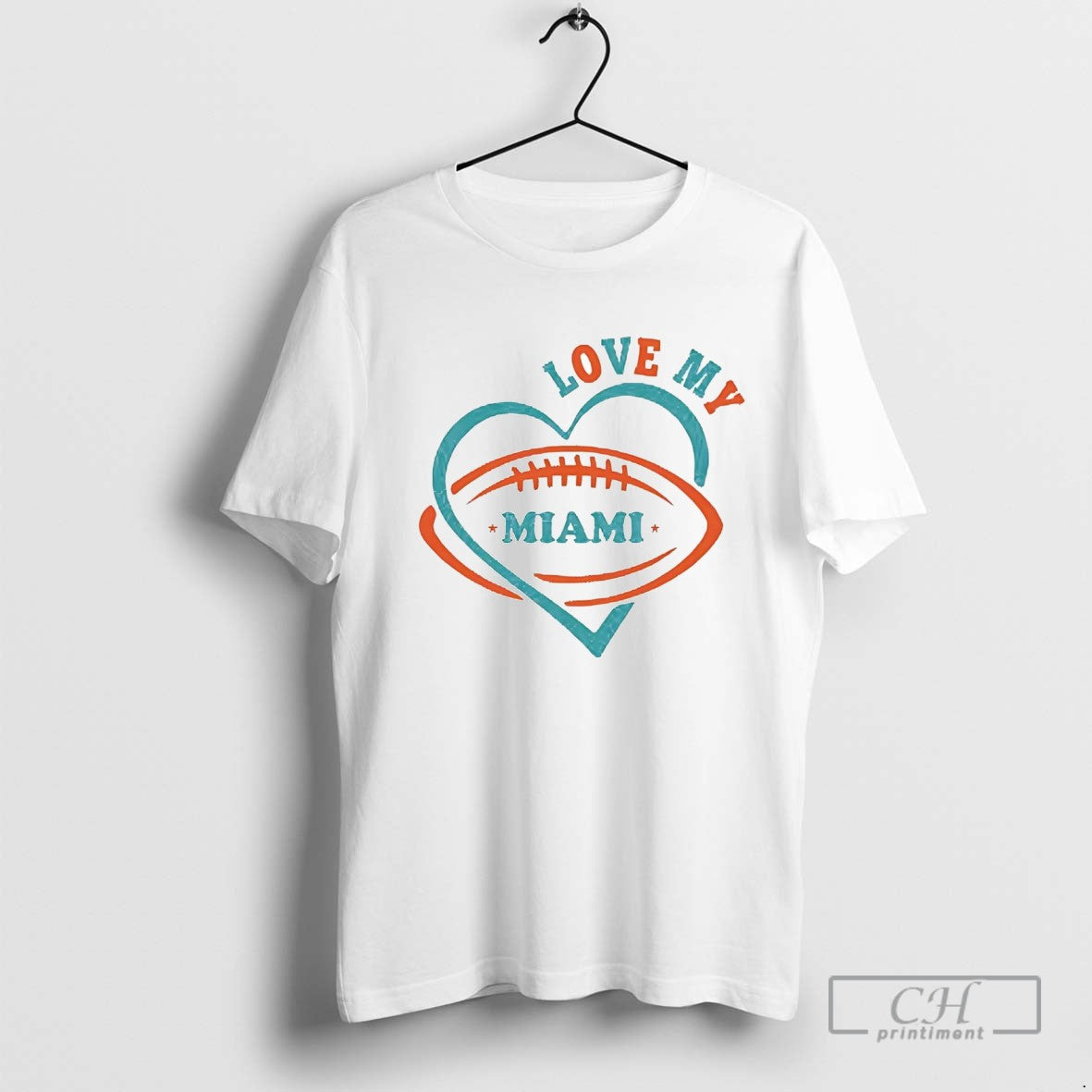 Love My Miami Dolphins Heart