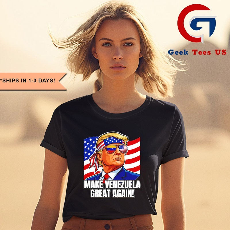 Make Venezuela Great Again Trump Flag Political T-shirt