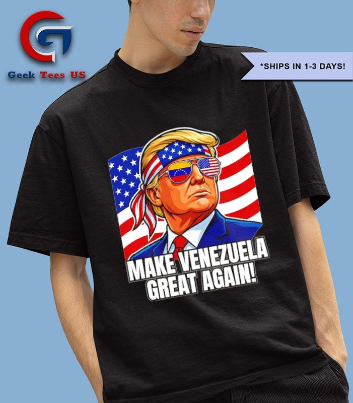 Make Venezuela Great Again Trump Flag Political T-shirt