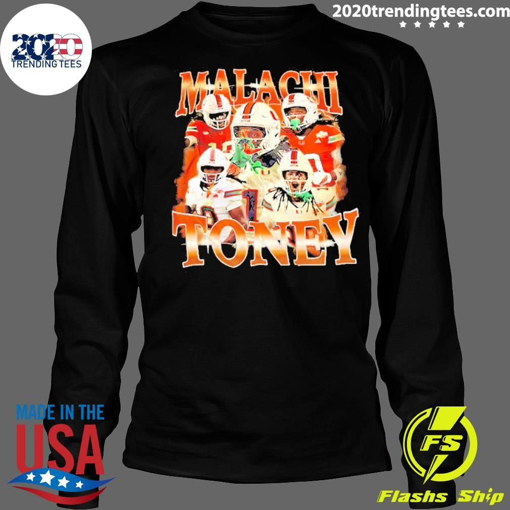 Malachi Toney Miami Hurricanes Picture Collage Vintage Shirt