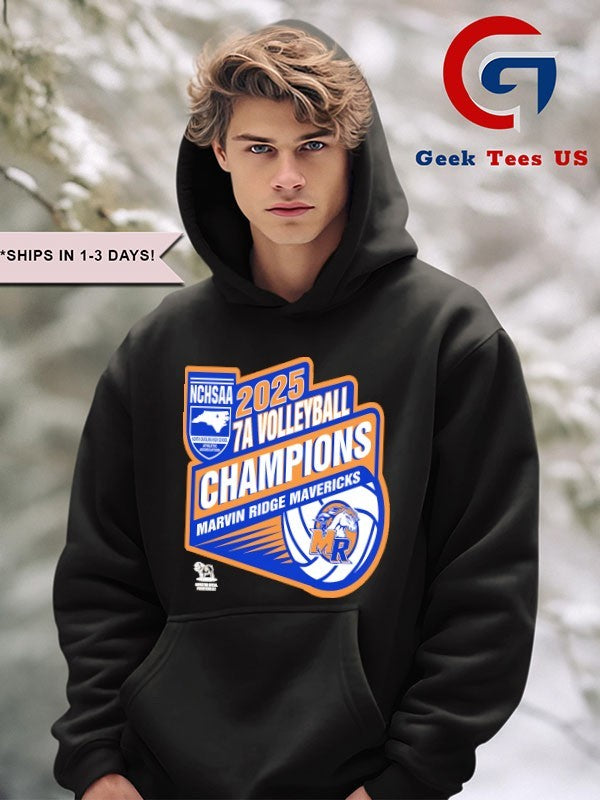Marvin Ridge Mavericks NCHSAA 7A Volleyball Champions 2025 T-shirt