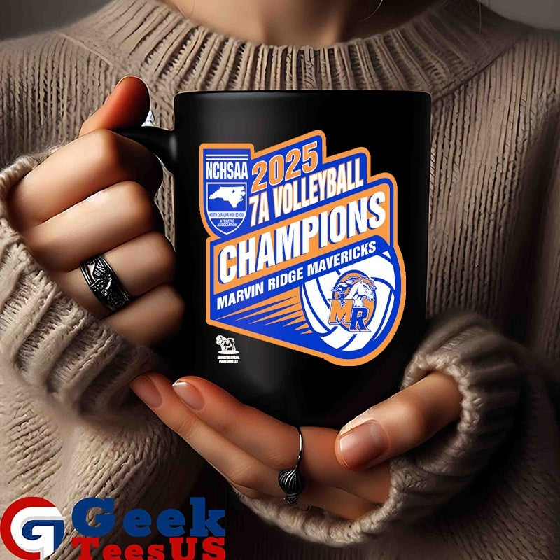 Marvin Ridge Mavericks NCHSAA 7A Volleyball Champions 2025 T-shirt
