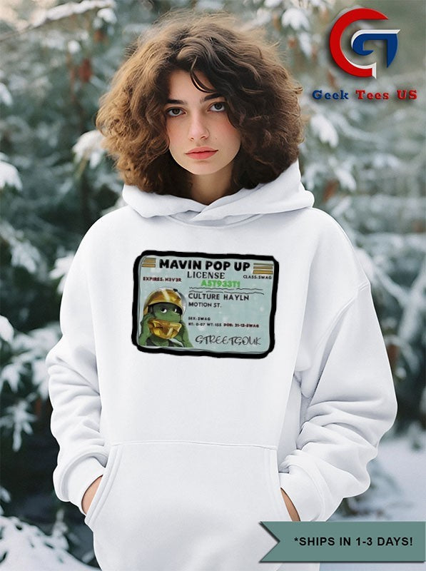 Mavin Pop Up License shirt