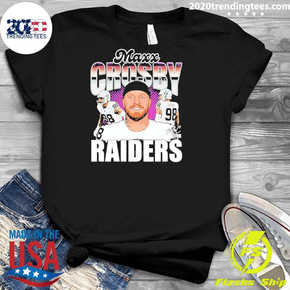 Maxx Crosby Las Vegas Raiders Nfl Caricature Signature Shirt