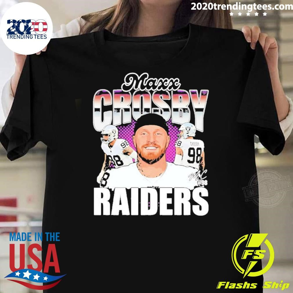 Maxx Crosby Las Vegas Raiders Nfl Caricature Signature Shirt