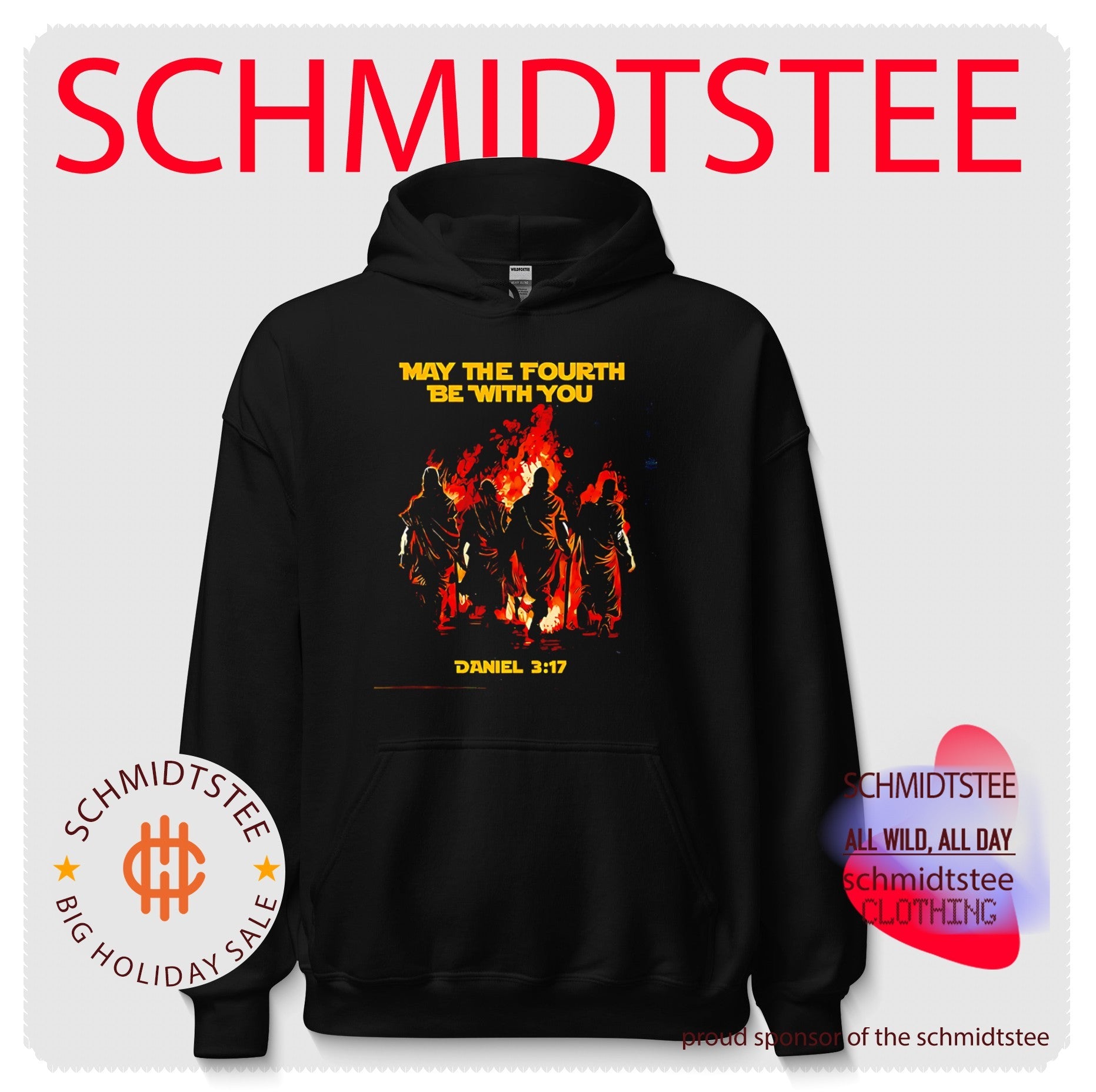 Maybe the fourth be with you Daniel 3-17 illustration shirt