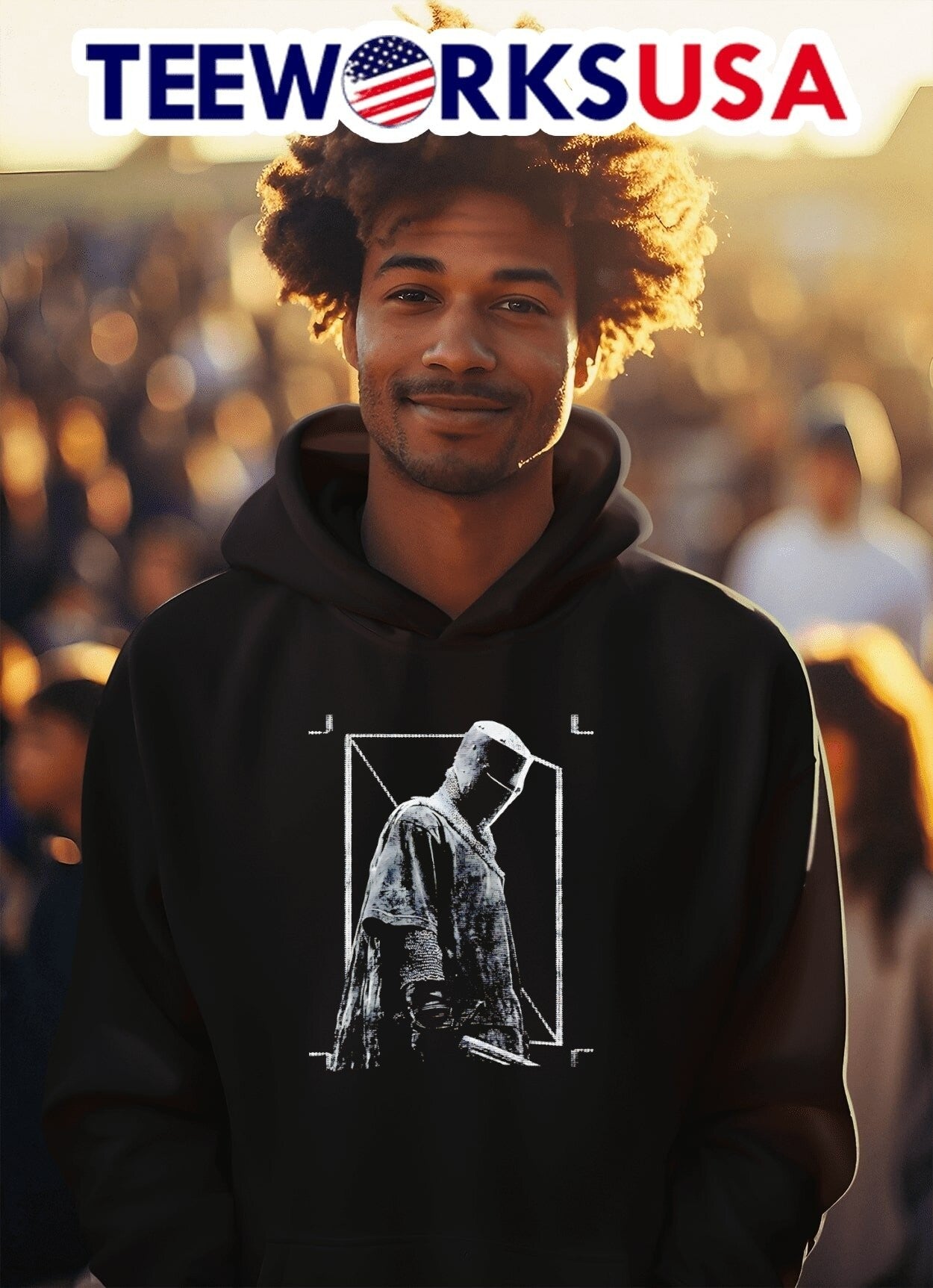 Medieval Knight Standing In A Frame Shirt