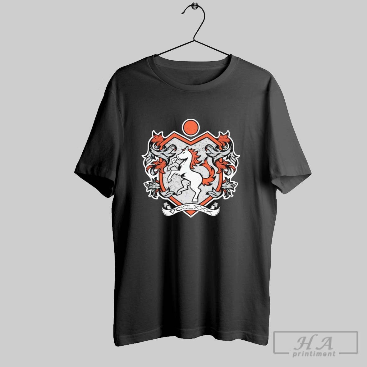 Medieval Shield Horse T Shirts