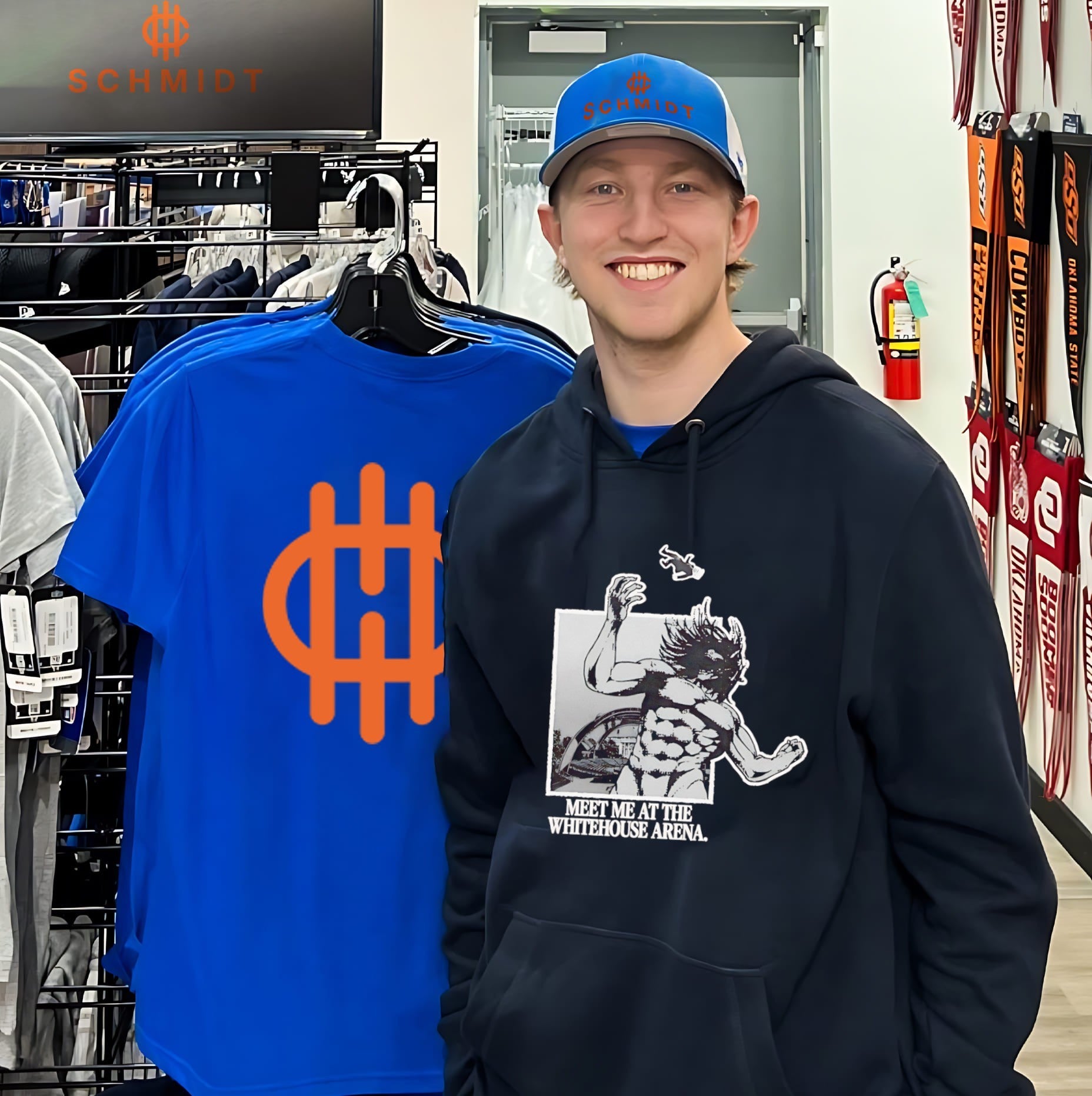 Meet Me At The White House Arena cartoon shirt