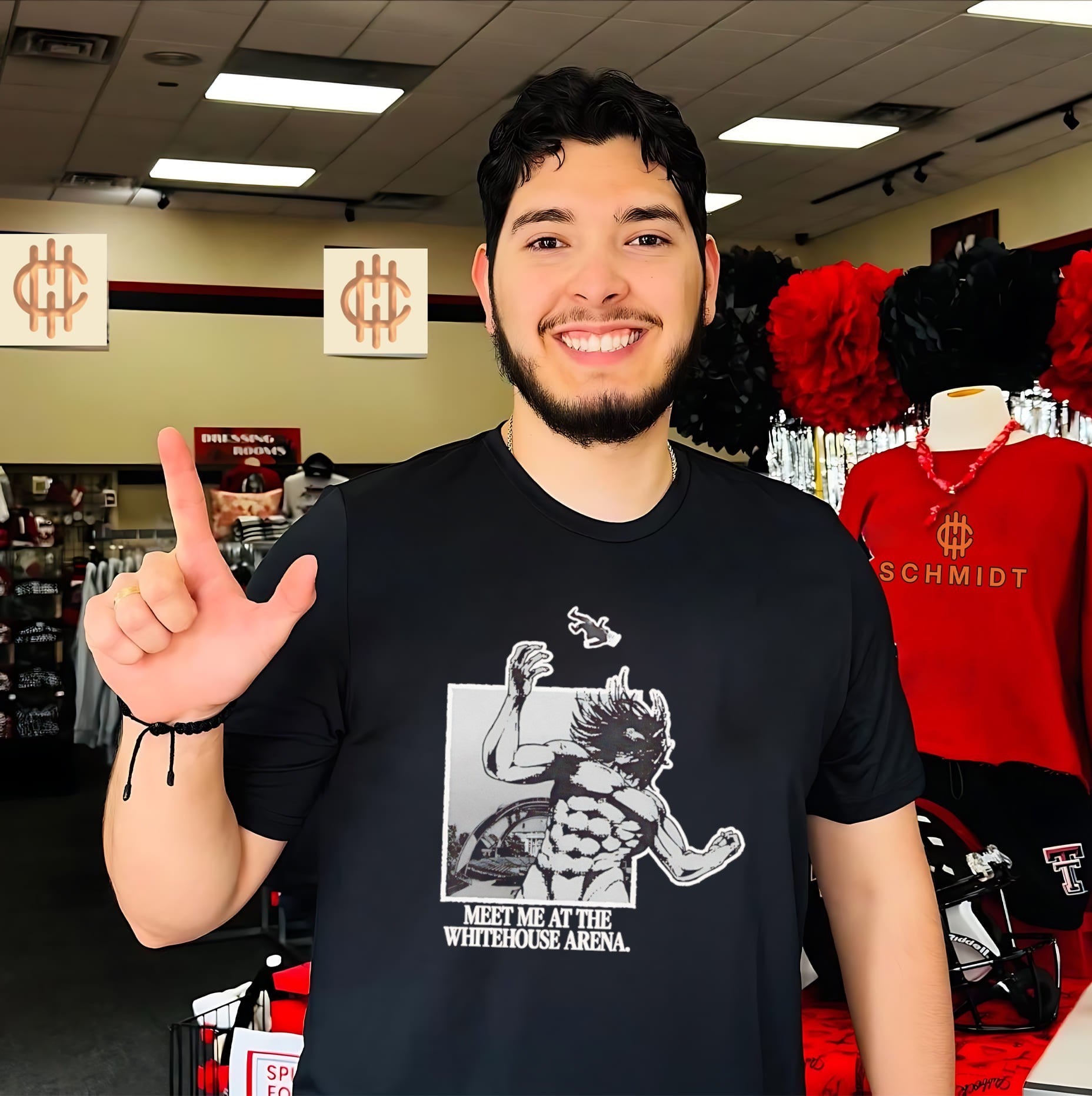 Meet Me At The White House Arena cartoon shirt