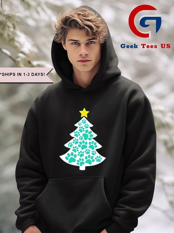 Merry Christmas Tree Paws shirt