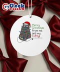 Merry Christmas from my Kitty funny Ornament