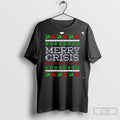 Merry Crisis Tacky And A Happy New Fear Christmas Orament Black