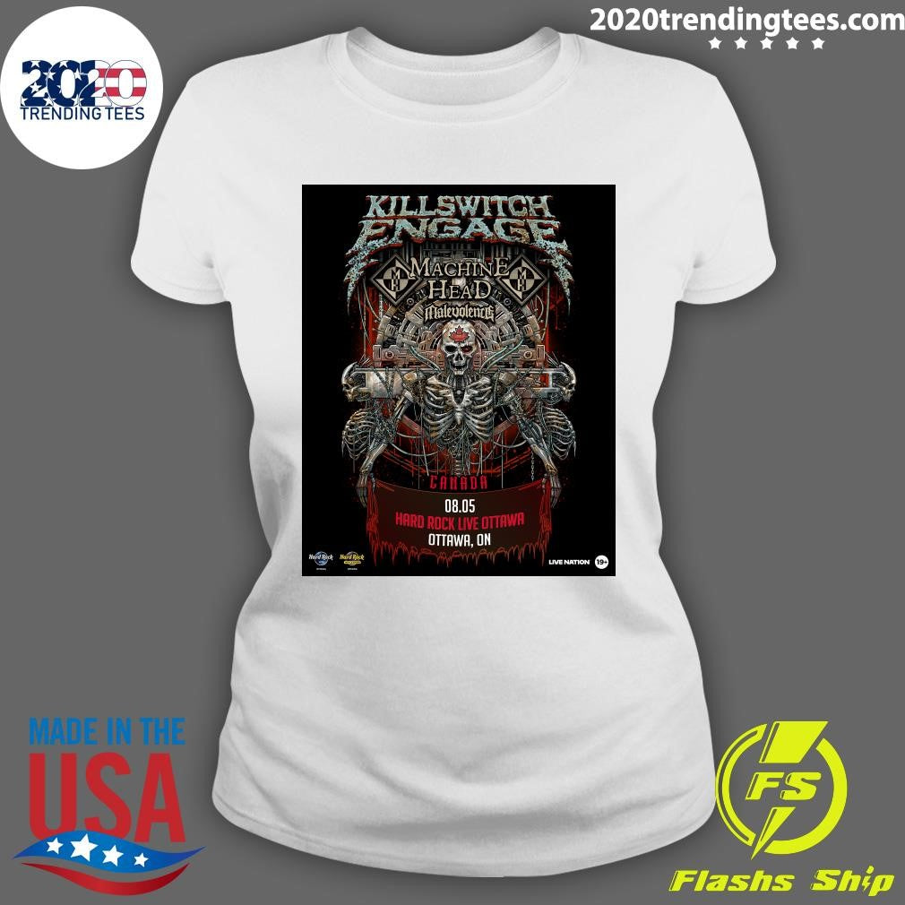 Metalcore Legends Killswitch Engage Are Coming To Hard Rock Live Ottawa On August 5 With Special Guests Machine Head And Malevolence Shirt