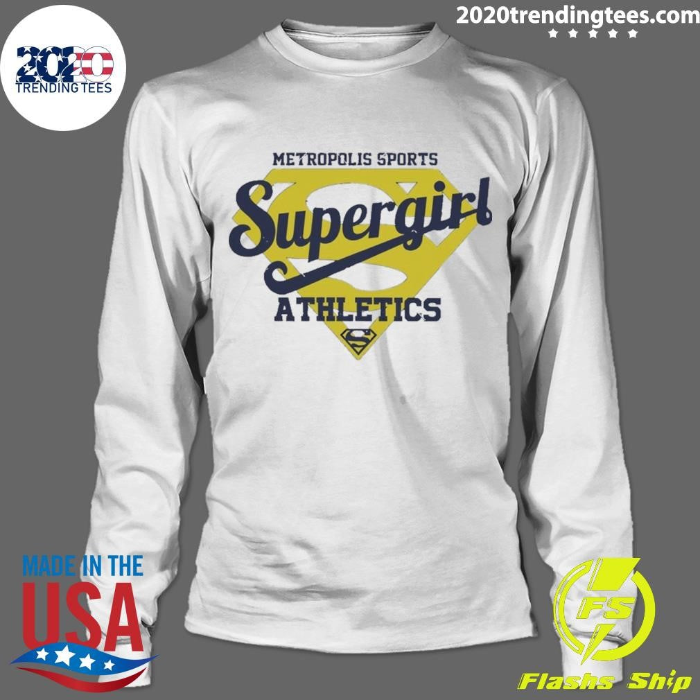 Metropolis Sports Supergirl Athletics Superman Parody Logo Shirt