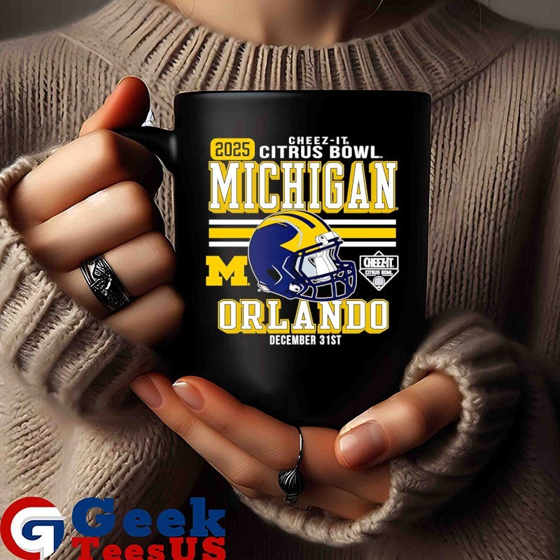 Michigan Wolverines Football 2025 Cheez-It Citrus Bowl helmet shirt
