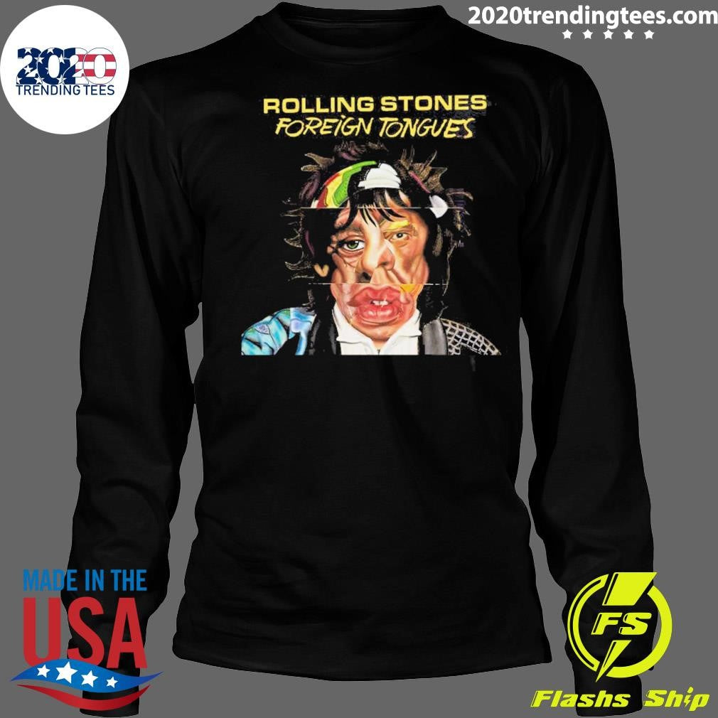 Mick Jagger The Rolling Stones Foreign Tongues Shirt