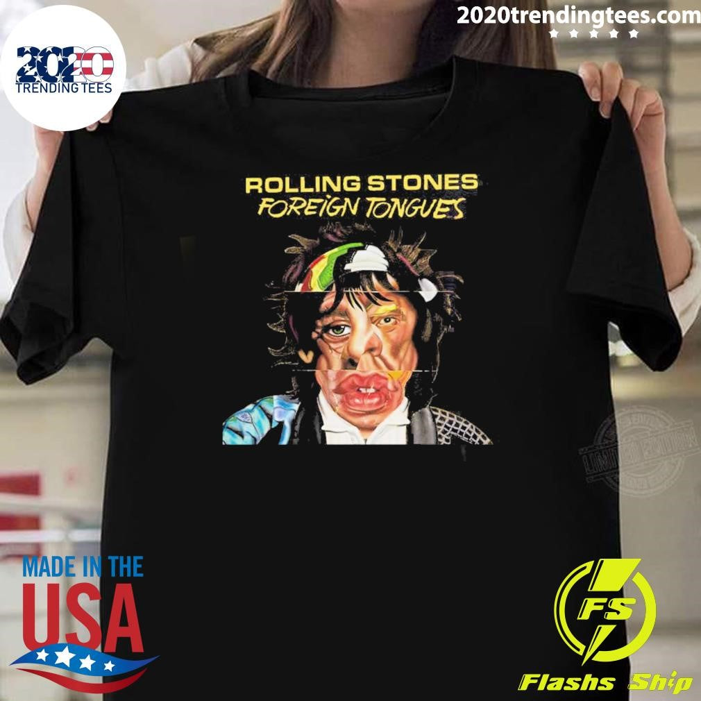 Mick Jagger The Rolling Stones Foreign Tongues Shirt