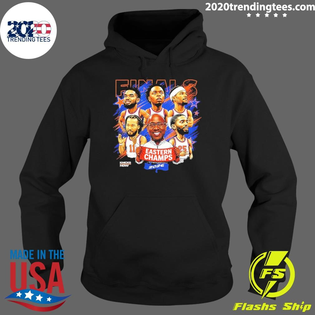 Mike Brown Coach and New York Knicks NBA 2026 Eastern Champions Caricature Shirt