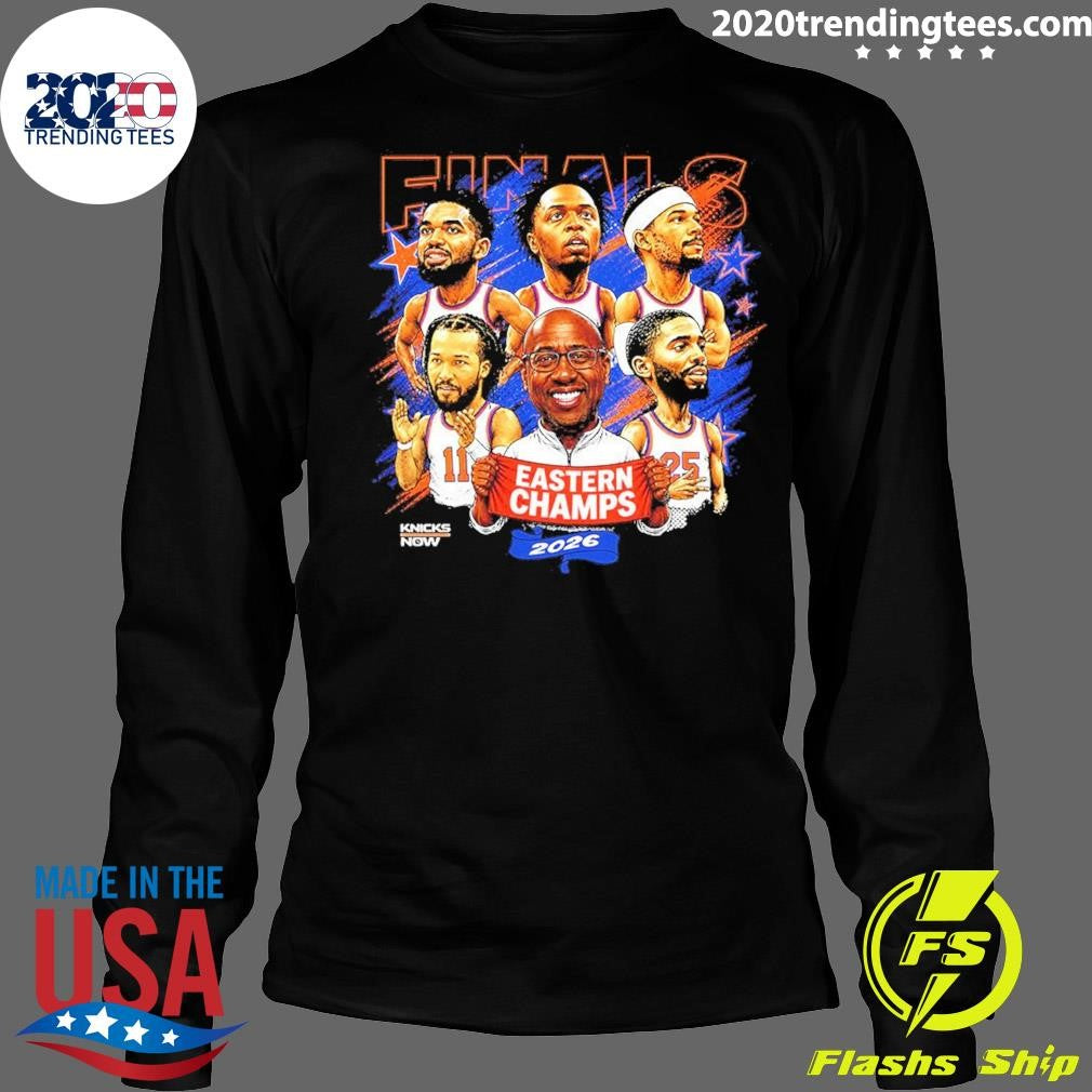 Mike Brown Coach and New York Knicks NBA 2026 Eastern Champions Caricature Shirt