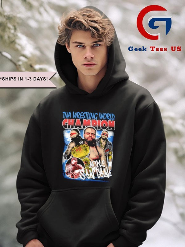 Mike Santana TNA Wrestling World Champion graphic shirt
