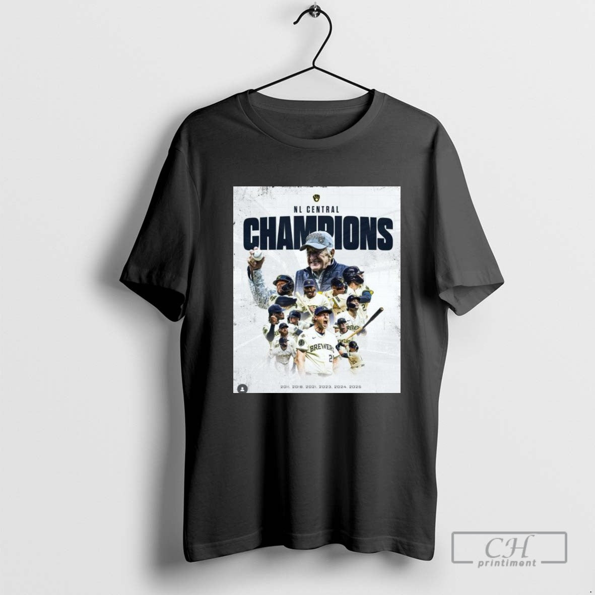 Milwaukee Brewers Are The 2025 Nl Central Champions 2011 2018 2021 2023 2024 2025
