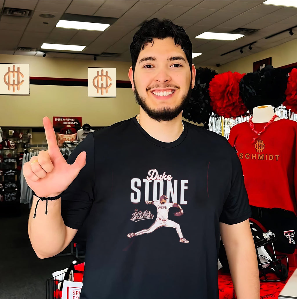 Mississippi State Duka Stone posing vintage shirt