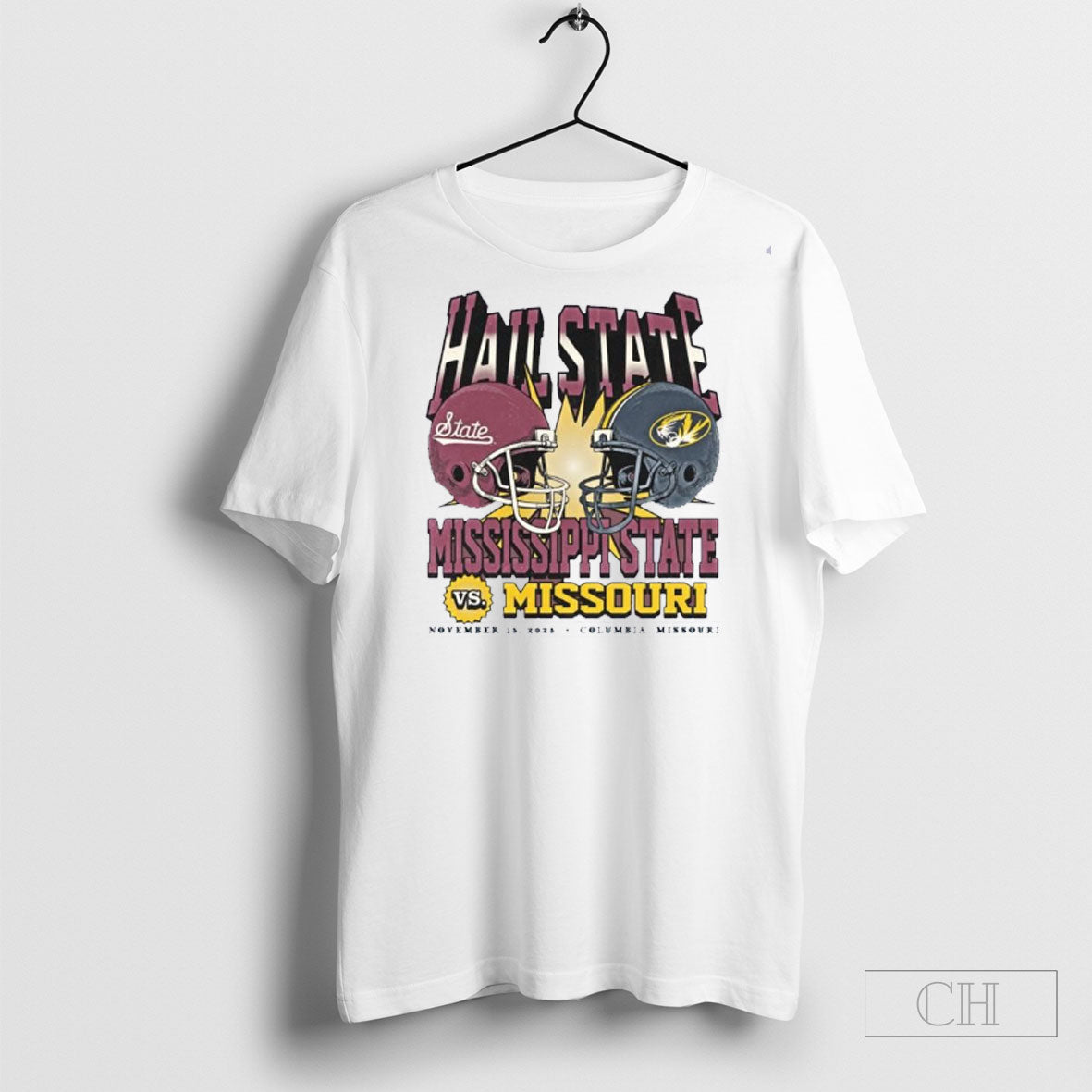 Missouri Tigers Vs Mississippi State Bulldogs 2025 Hail State T