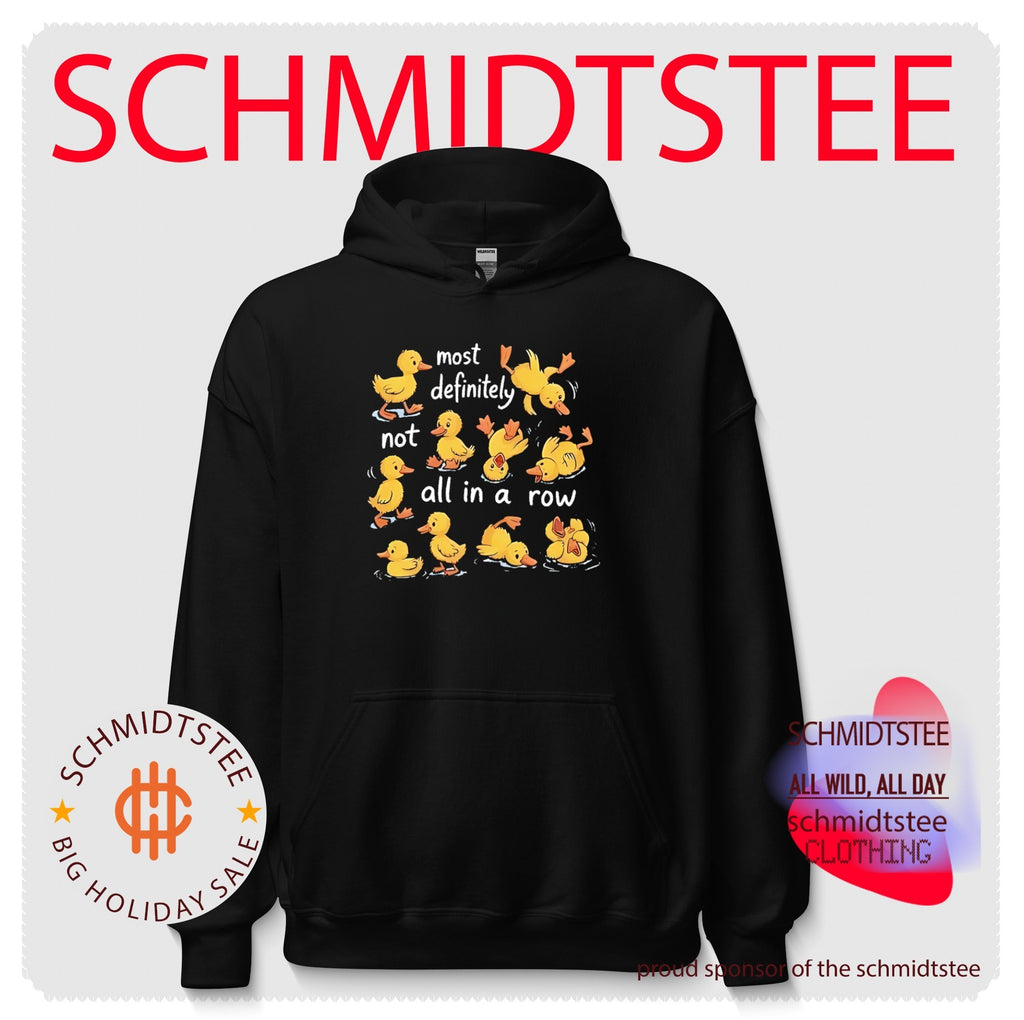 Most definitely not all in a row cartoon duck shirt