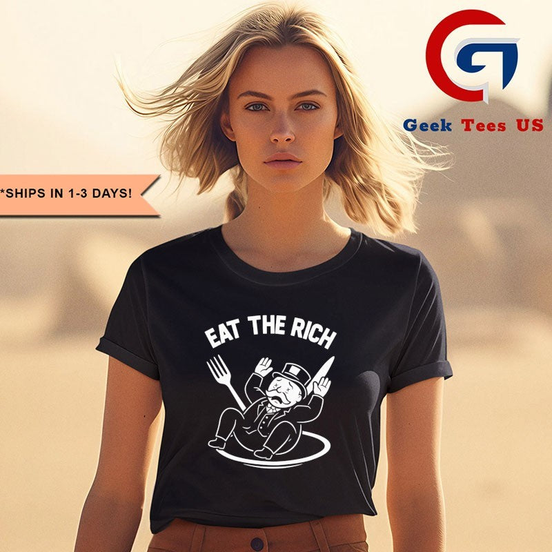 Mr. Monopoly eat the rich shirt