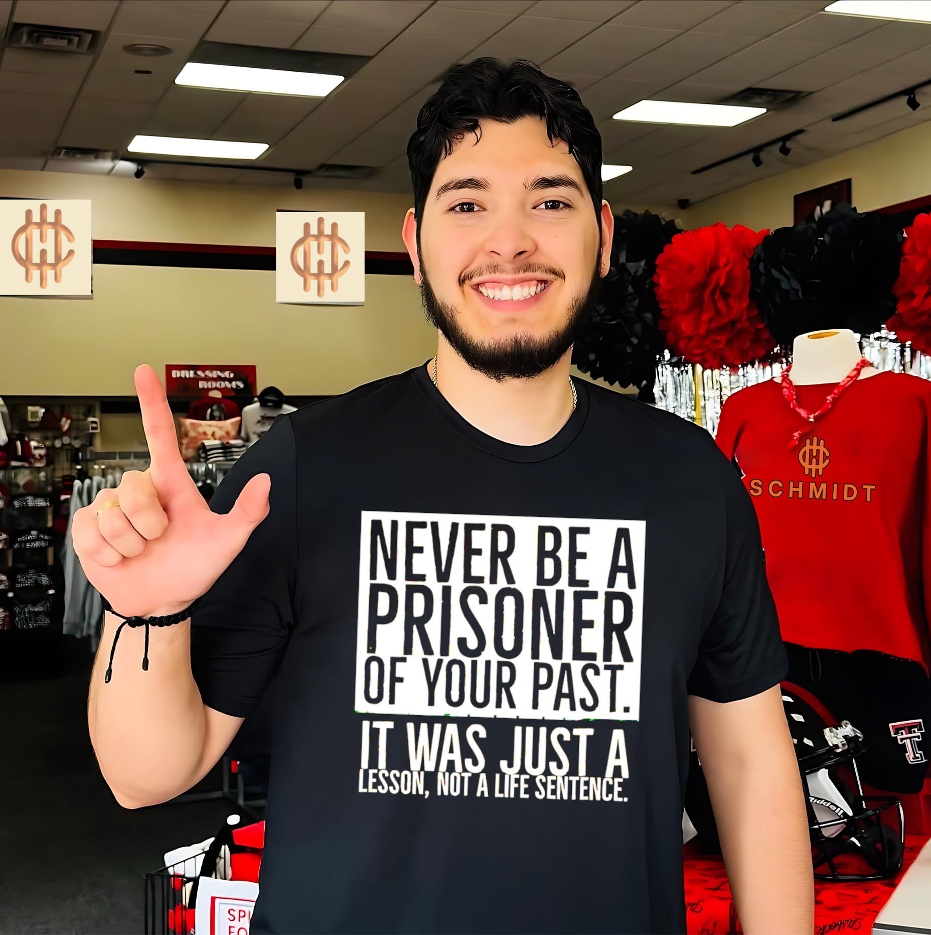 Never be a prisoner of your past it was just a lesson not a life sentence shirt