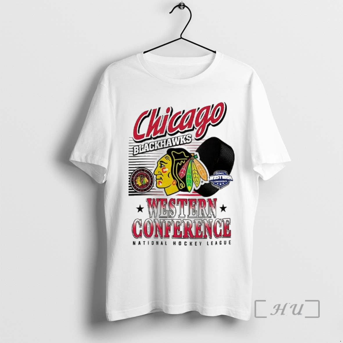 New Chicago Blackhawks Nhl Wastern Conference Logo And Ball T-Shirts, Hoodie, Sweatshirt | AU01DripNestTees.com