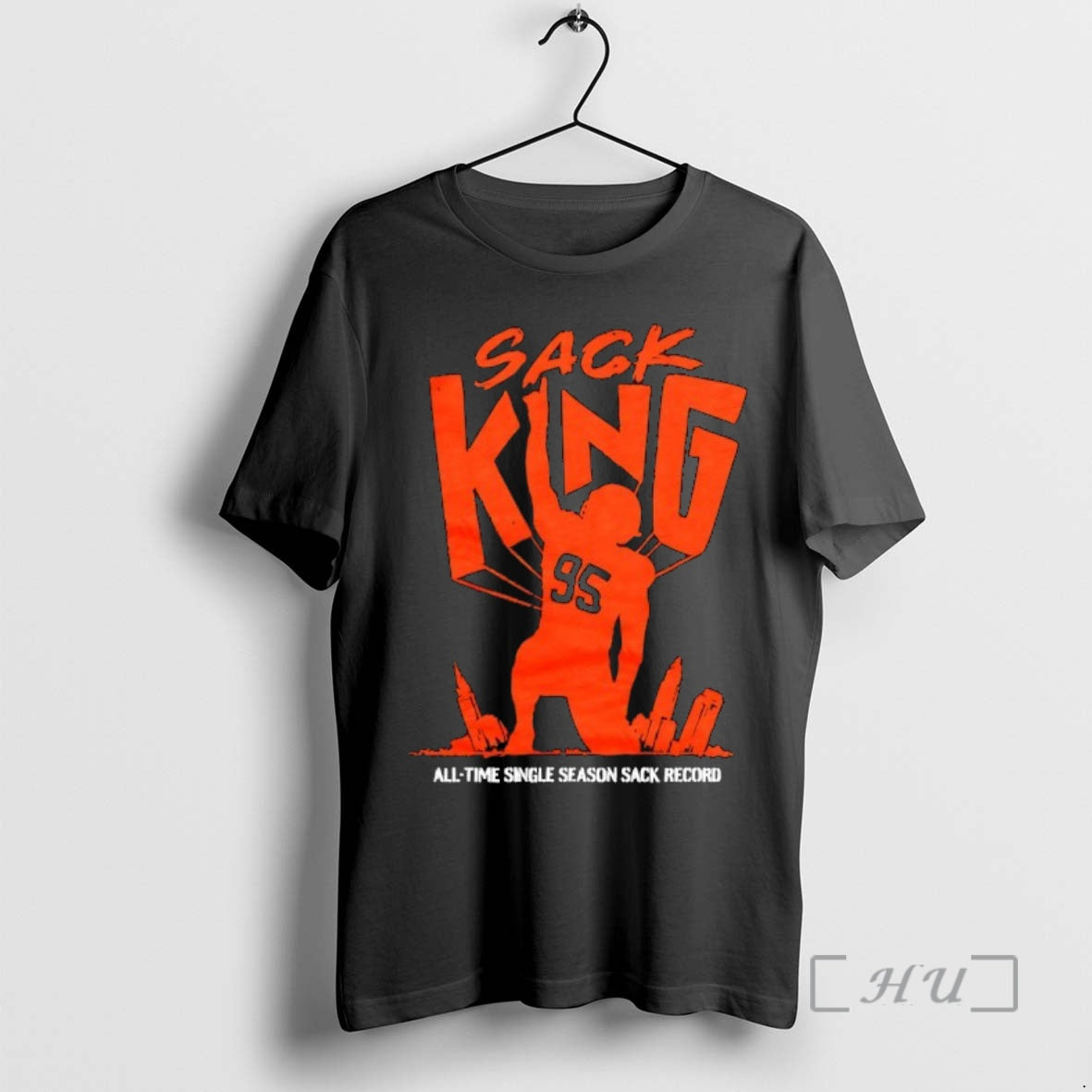 New Cleveland Browns Myles Garrett 95 Sack King All Time Single Season Sack Record Premium T-Shirts, Hoodie, Sweatshirt