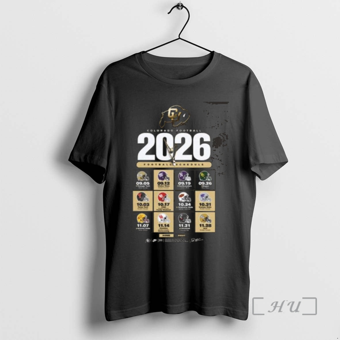 New Colorado Buffaloes Football Ncaa Schedule Season 2026 T-Shirts, Hoodie, Sweatshirt | AU01DripNestTees.com