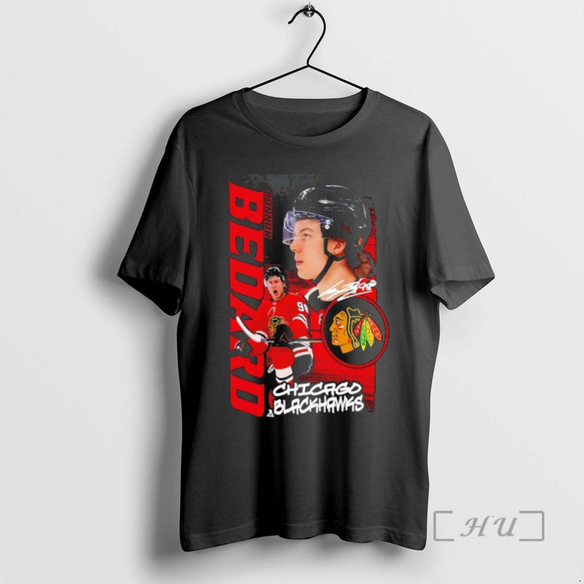 New Connor Bedard Chicago Blackhawks Playmaker Autographed T-Shirts, Hoodie, Sweatshirt | AU01DripNestTees.com