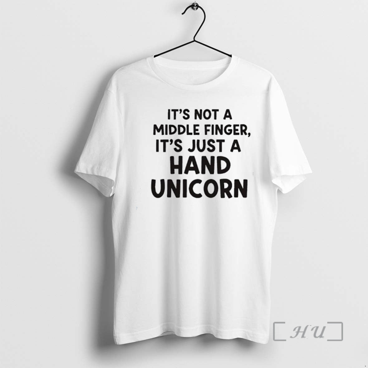 New Its Not A Middle Finger Im Just Making A Hand Unicorn Text Premium T-Shirts, Hoodie, Sweatshirt | AU01DripNestTees.com