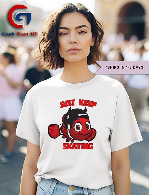 New Jersey Devils x Nemo just keep skating shirt